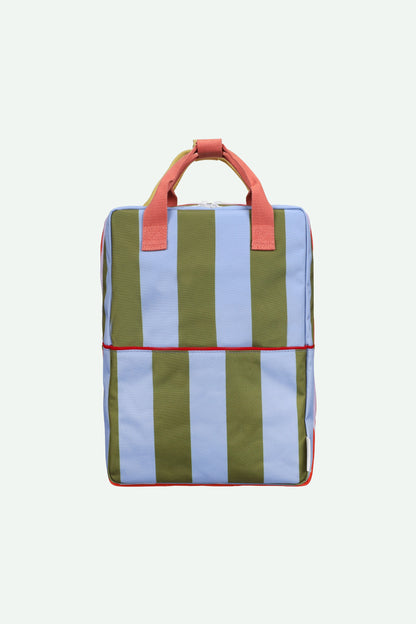 Sticky Lemon Large Backpack – Stripes Tickling Grass + Cloud Blue