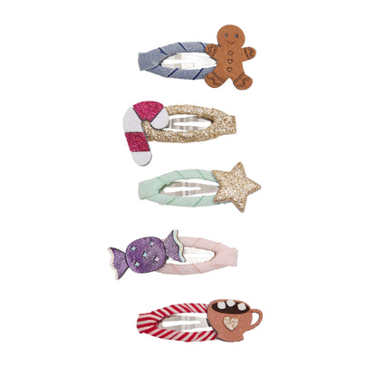 Mimi &amp; Lula cosy Christmas food mini hair clips