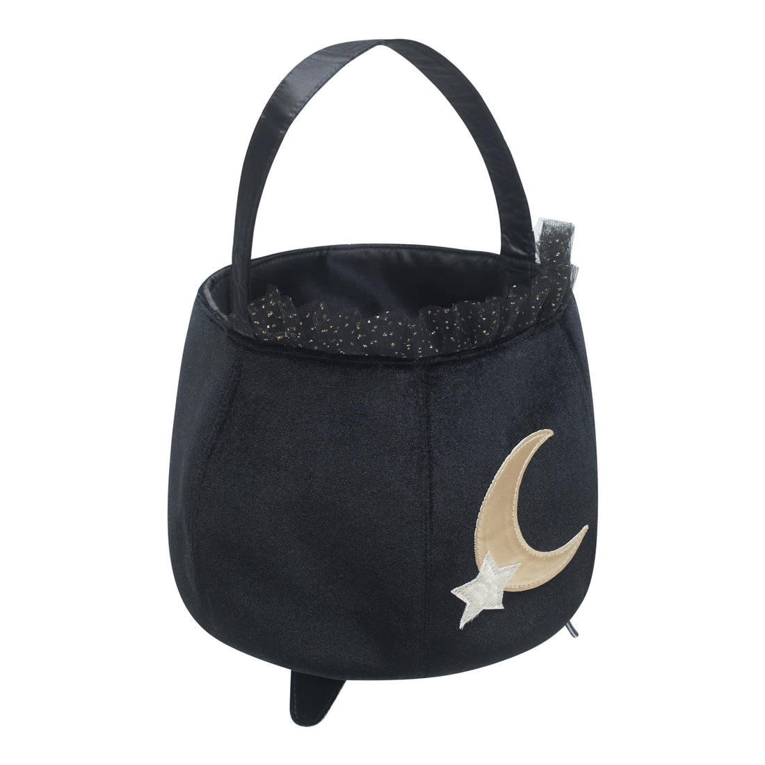 Mimi &amp; Lula Black cauldron trick or treat bag