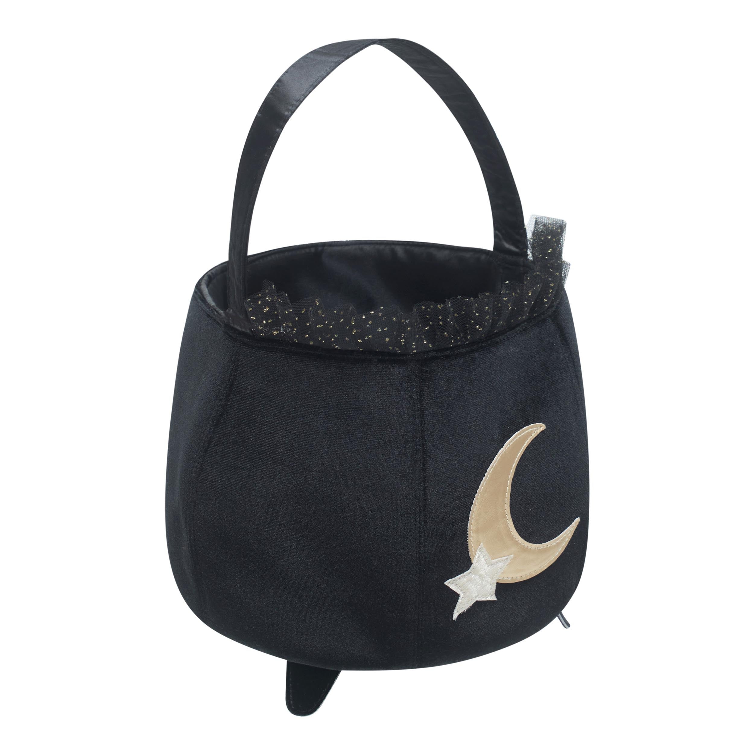 Mimi &amp; Lula Black cauldron trick or treat bag