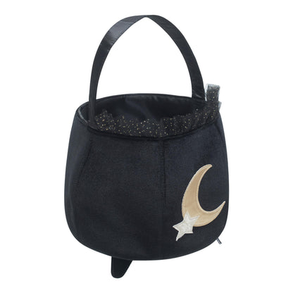 Mimi &amp; Lula Black cauldron trick or treat bag
