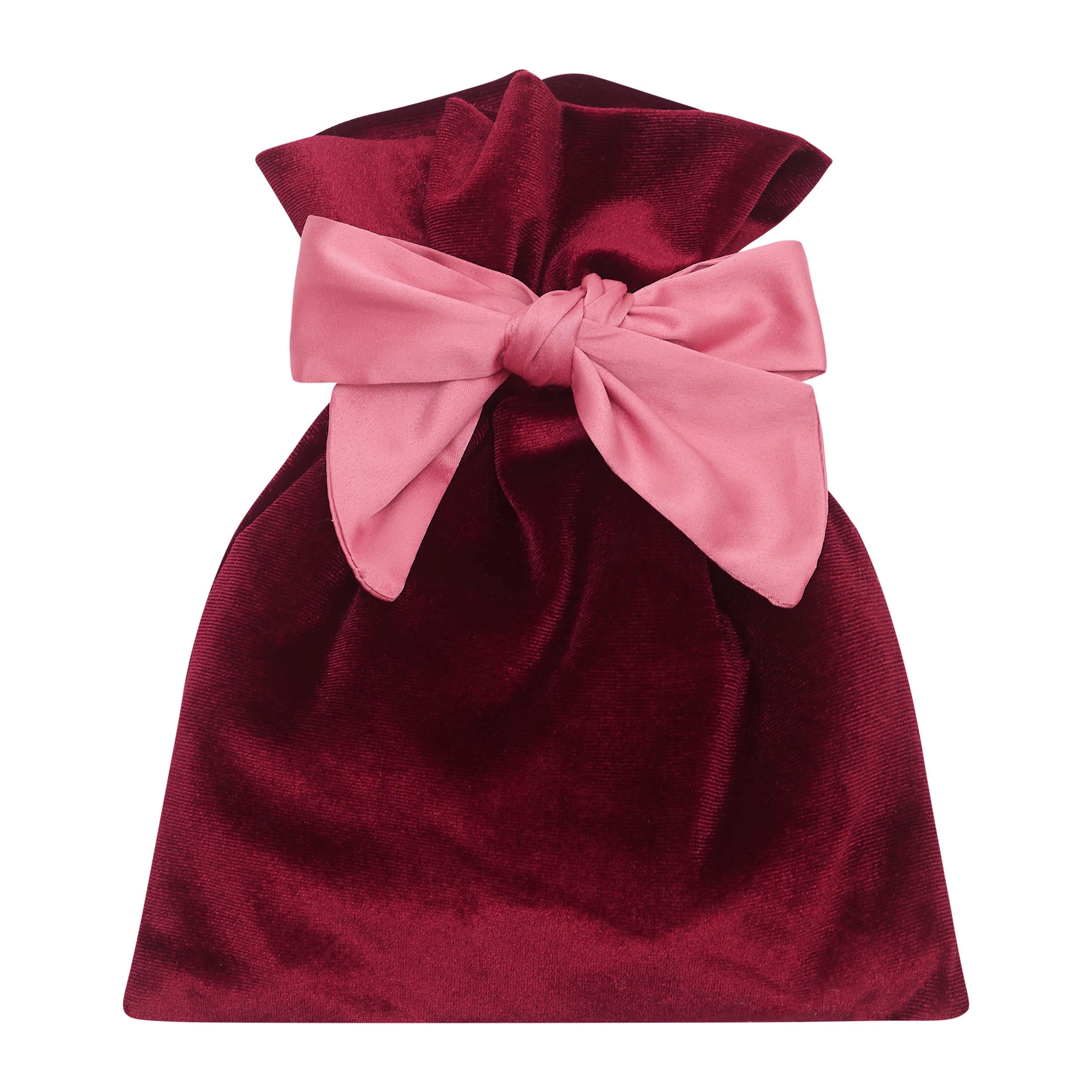 Mimi &amp; Lula burgundy gifting pouch with hair accessories