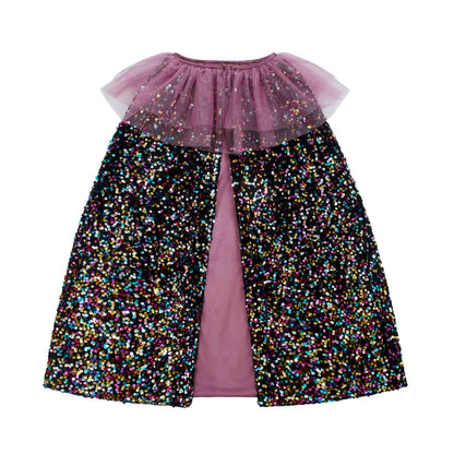 Mimi &amp; Lula Ruffle dazzle sequin cape