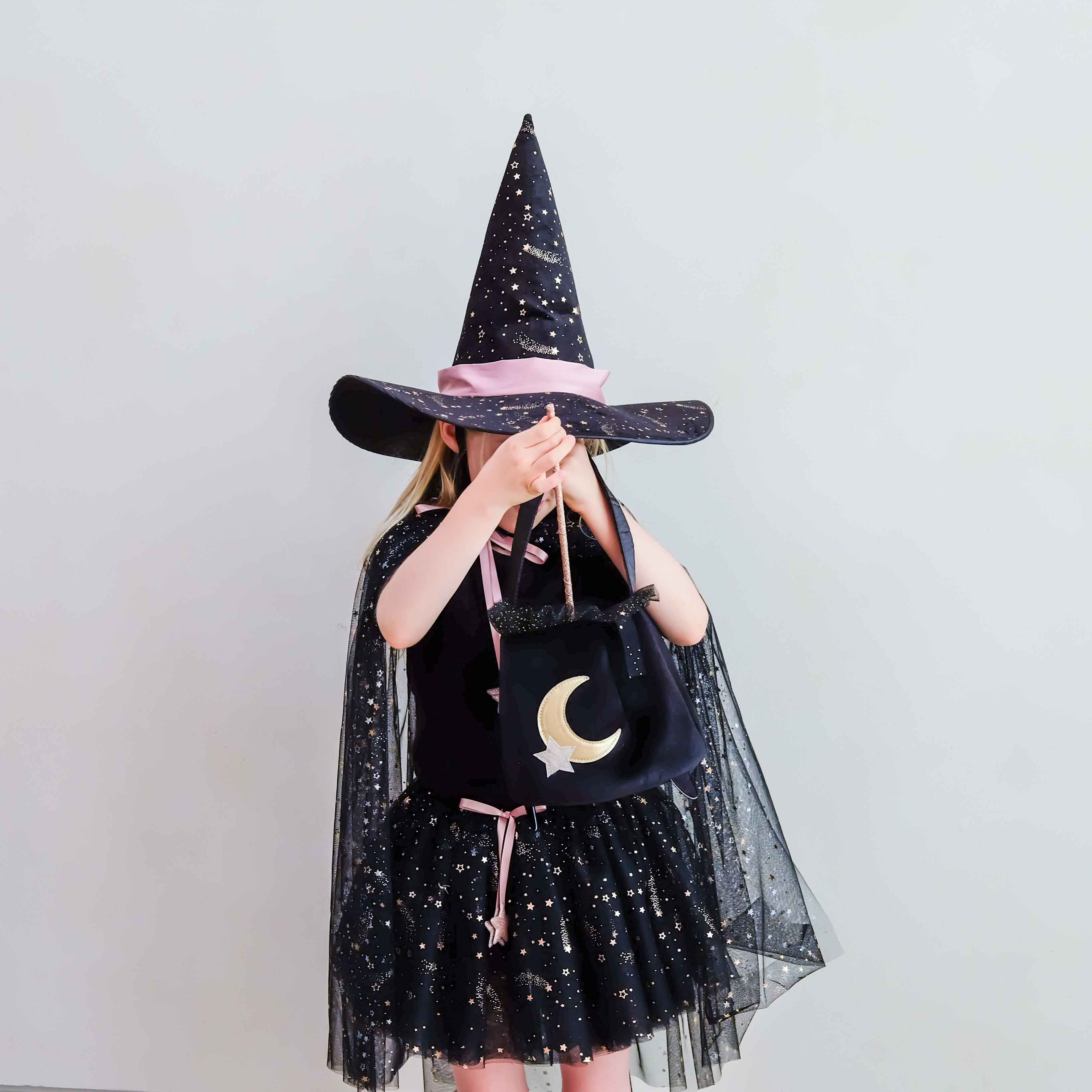 Mimi &amp; Lula Black cauldron trick or treat bag