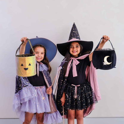 Mimi &amp; Lula Black cauldron trick or treat bag