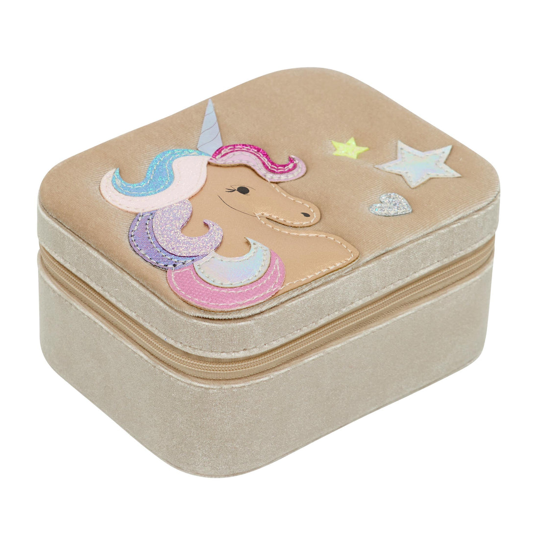 Mimi &amp; Lula Velvet unicorn jewellery box
