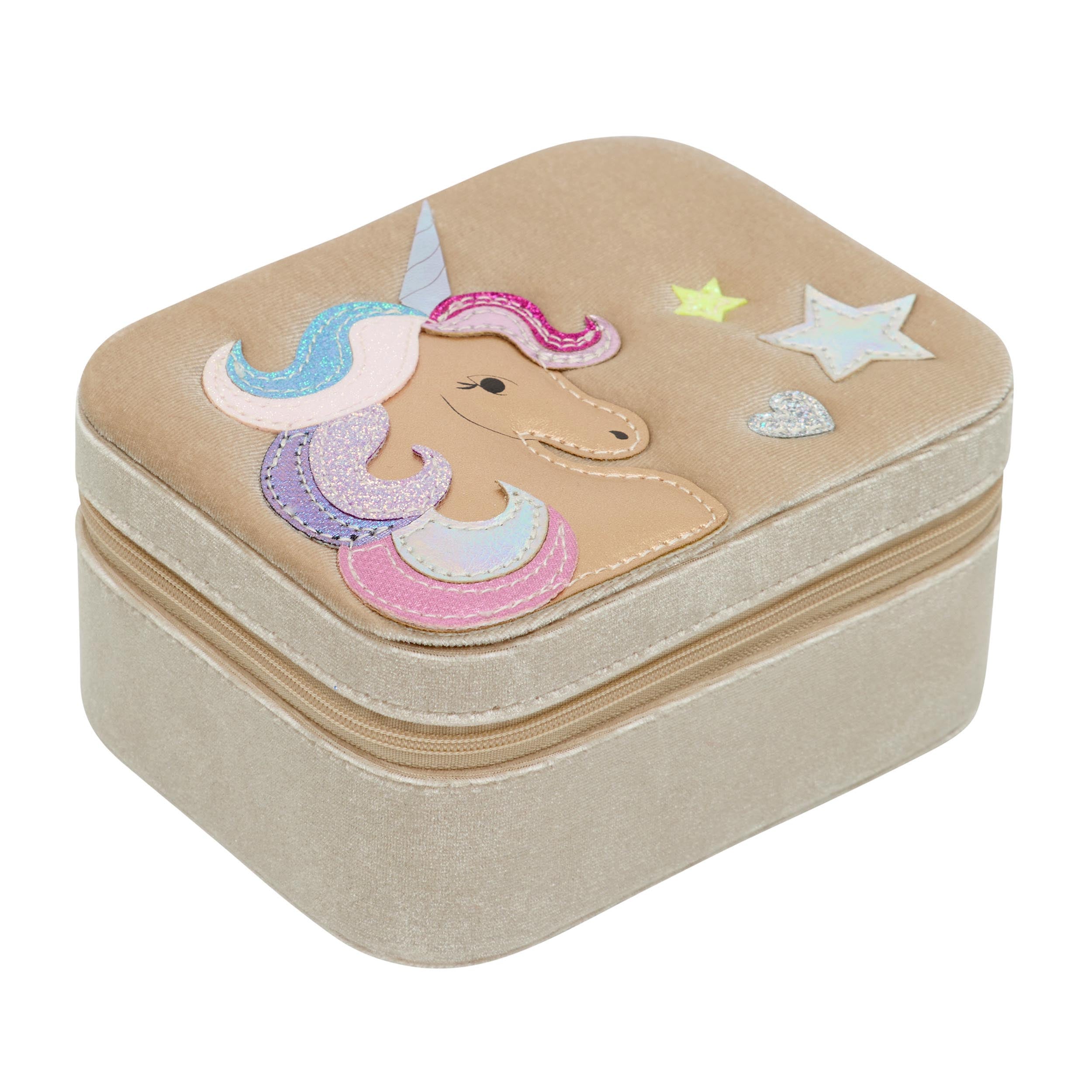 Mimi &amp; Lula Velvet unicorn jewellery box
