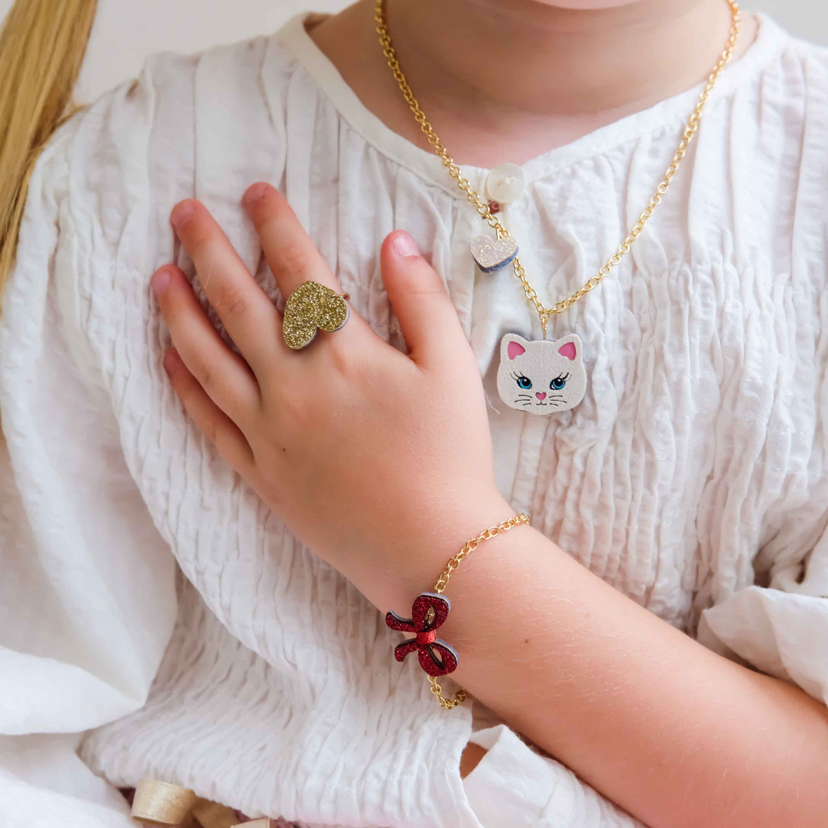Mimi &amp; Lula Kittybow jewellery set - detail 4