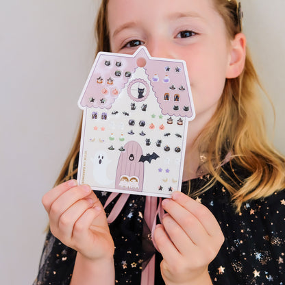 Mimi &amp; Lula Haunted house stick on earrings