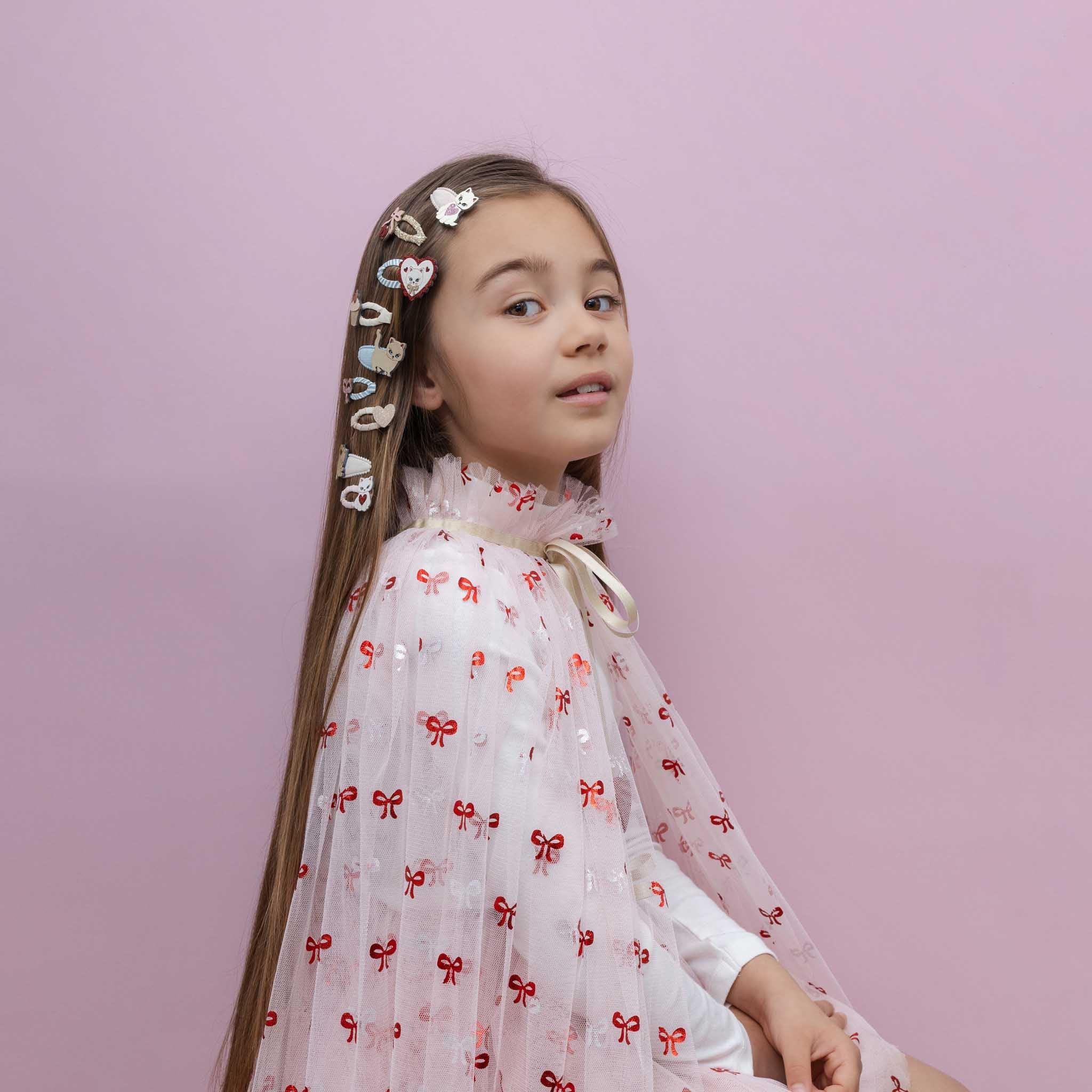 Mimi &amp; Lula Kittybow mini hair clips