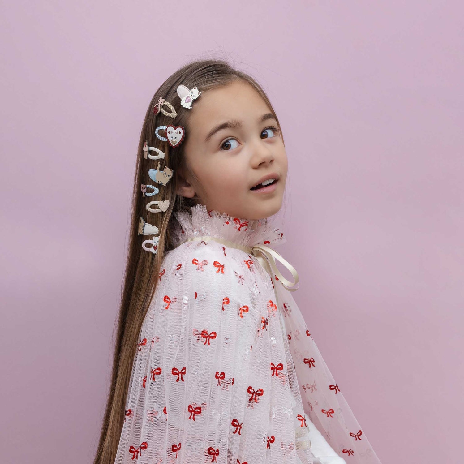 Mimi &amp; Lula Kittybow mini hair clips