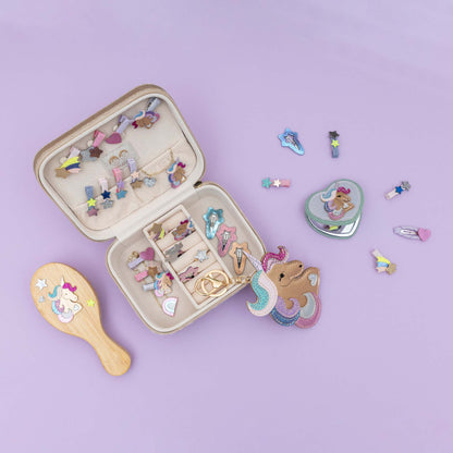 Mimi &amp; Lula Velvet unicorn jewellery box