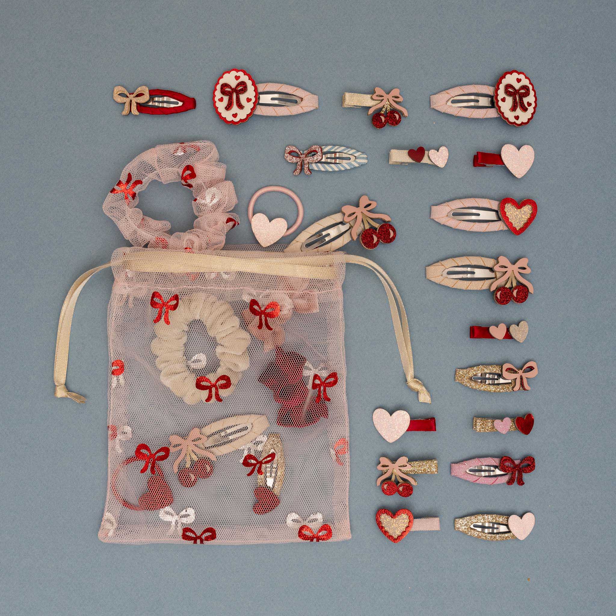 Mimi &amp; Lula Fancy cherries salon hair clips