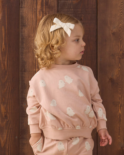 Quincy Mae Relaxed Fleece Sweatshirt - Sweet Ghost - official product image 4