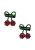 Konges Sløjd 2 PACK CHERRY HAIR CLIP - red/glitter Konges Sløjd New Collection