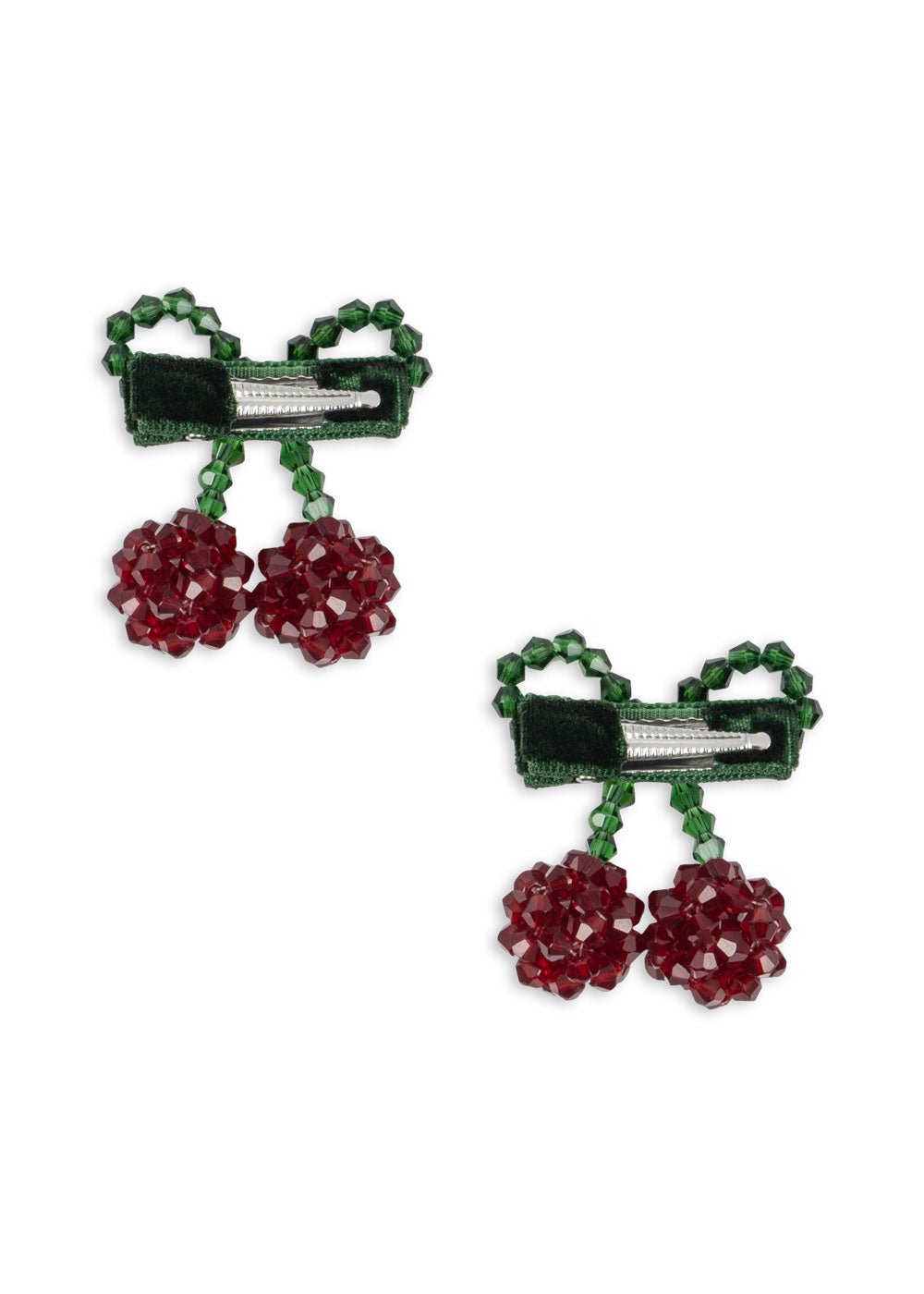 Konges Sløjd 2 PACK CHERRY HAIR CLIP - red/glitter Konges Sløjd New Collection