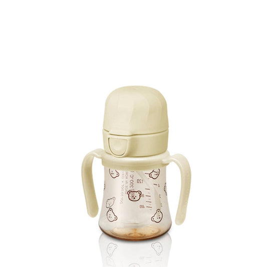 200ml Straw Cup with Flip Top & Weight - Bear_Butter Grosmimi - enjoykidsus