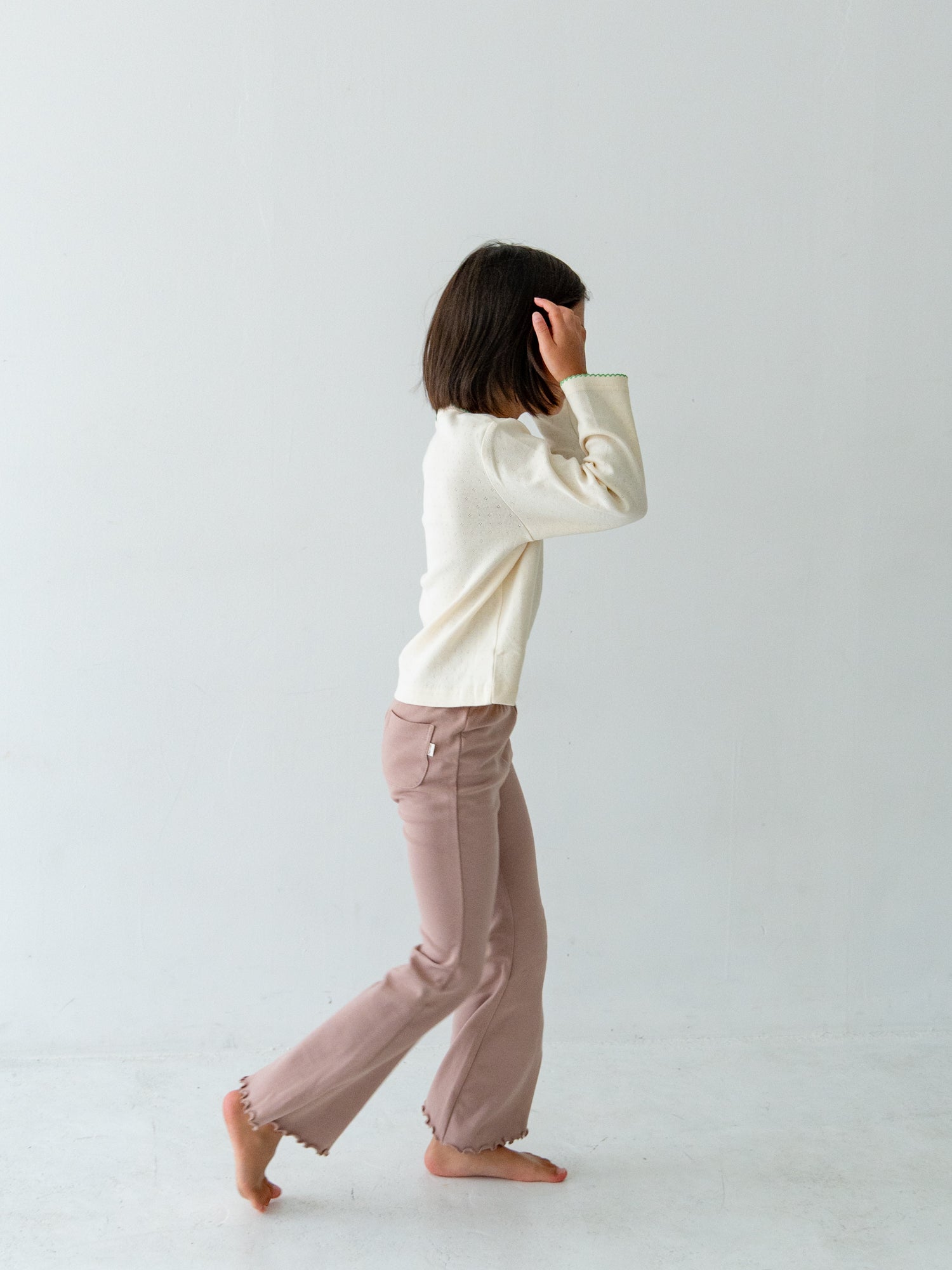 【20％OFF】Flare cotton pants Pippi + Lotta