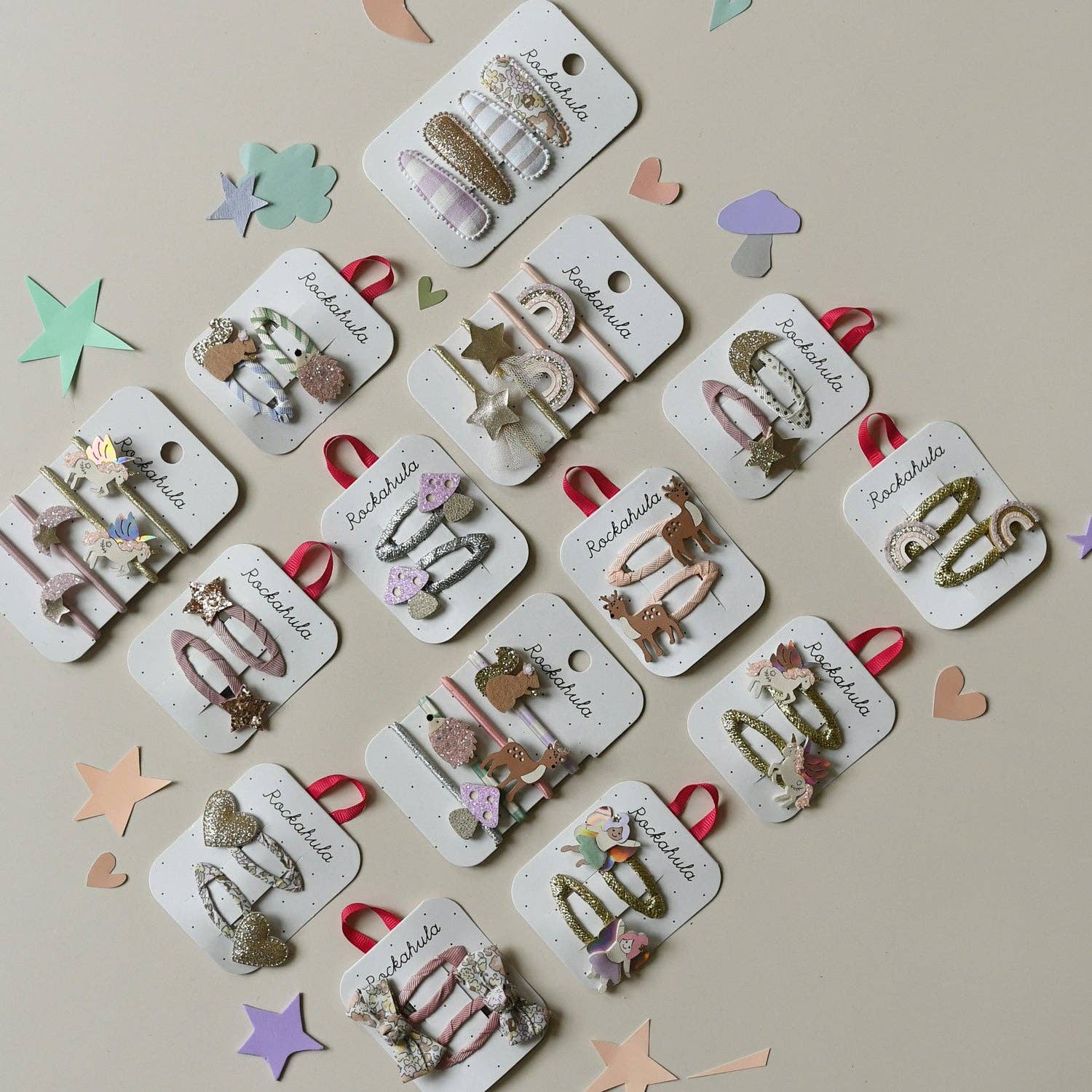 Rockahula Kids US - Fairytale Floral Twisty Bow Clips