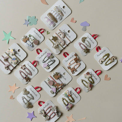 Rockahula Kids US - Fairytale Floral Twisty Bow Clips