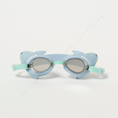Sunnylife Kids Swimming Goggles – Salty the Shark Blue