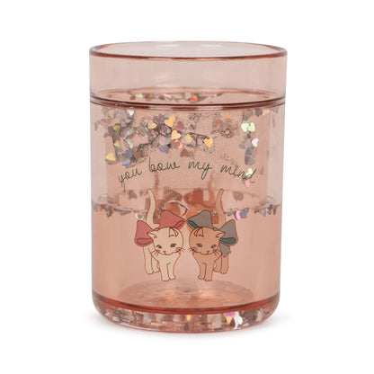 Konges Sløjd 2 pack glitter cups - bow kitty