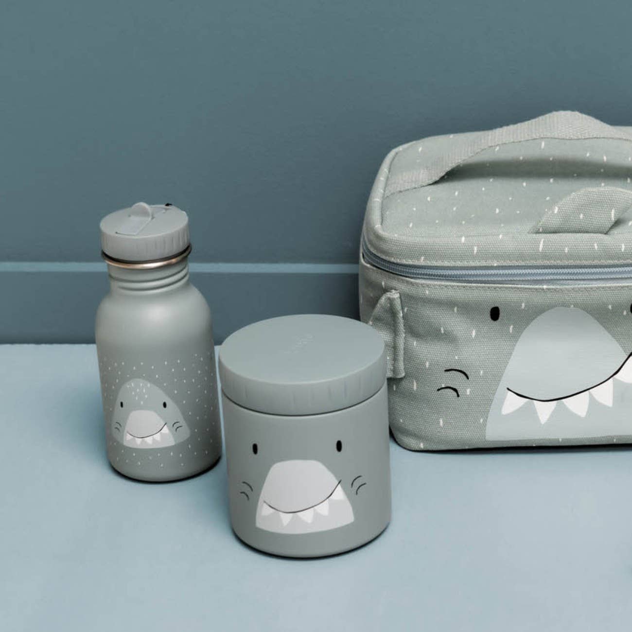 Trixie Baby - Trixie Insulated Food Jar 350 mL (12 oz) | Kids Thermos: Mr. Shark