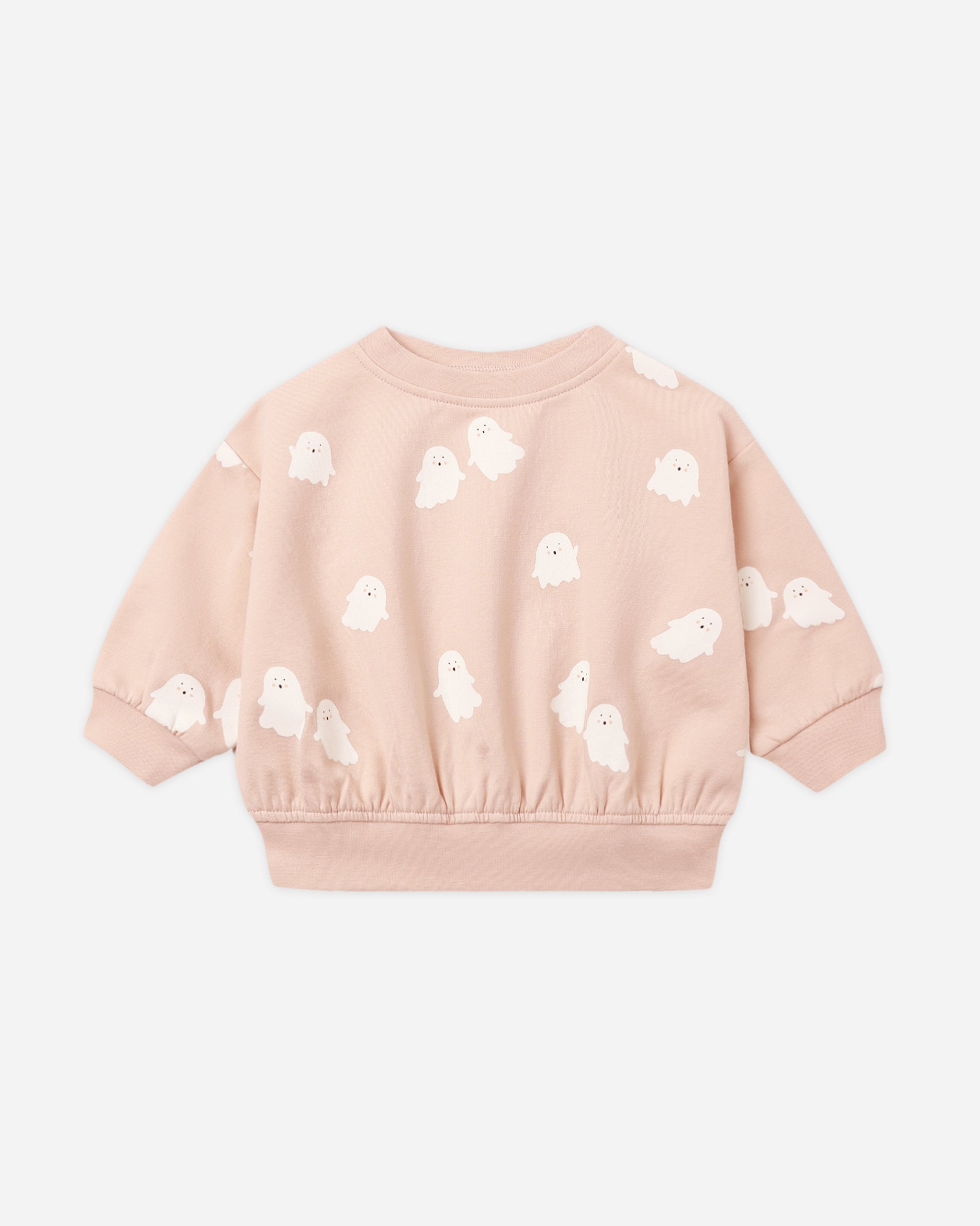 Quincy Mae Relaxed Fleece Sweatshirt - Sweet Ghost - official product image 1