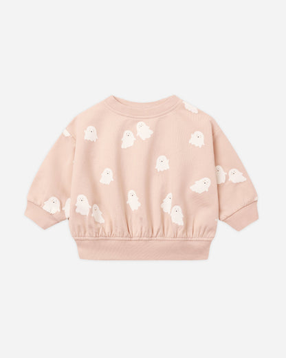 Quincy Mae Relaxed Fleece Sweatshirt - Sweet Ghost - official product image 1
