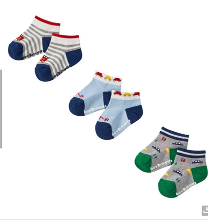 3 Pack short Socks 9709721 - 10277448 Mikihouse - enjoykidsus