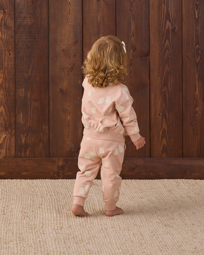 Quincy Mae Relaxed Fleece Sweatshirt - Sweet Ghost - official product image 3