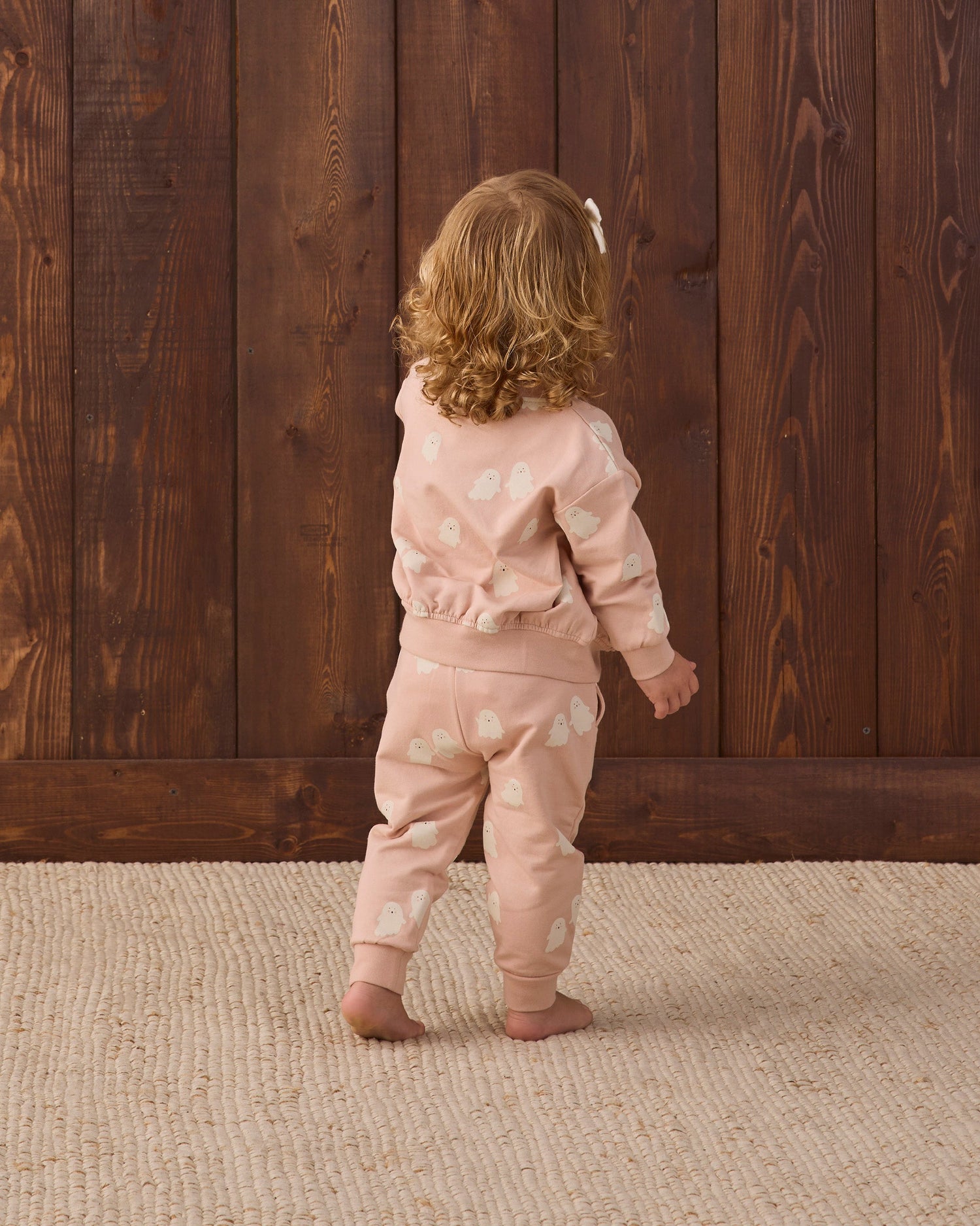 Quincy Mae Relaxed Fleece Sweatpant - Sweet Ghost - official product image 3