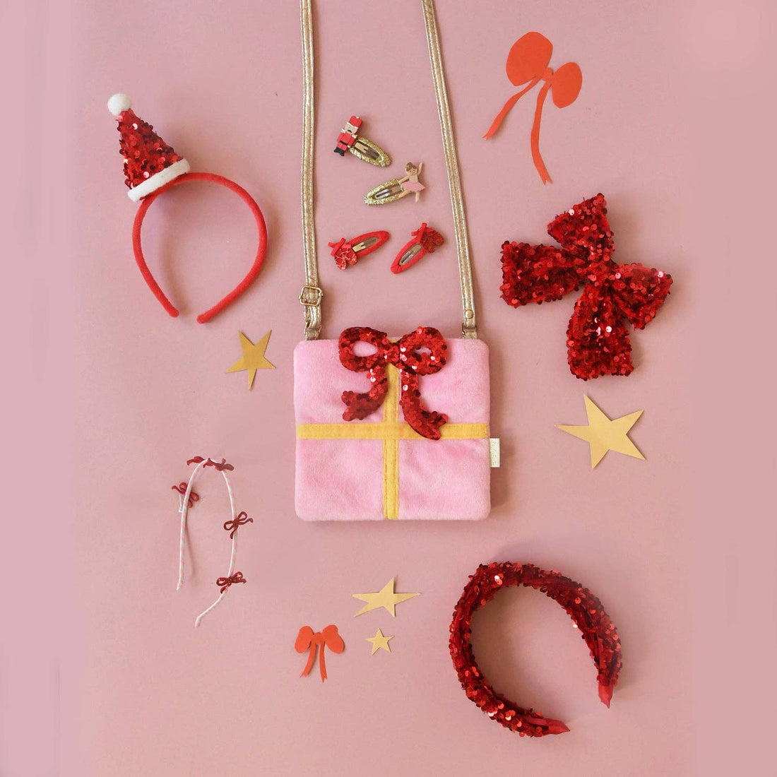 Rockahula - Sequin Velvet Santa Headband