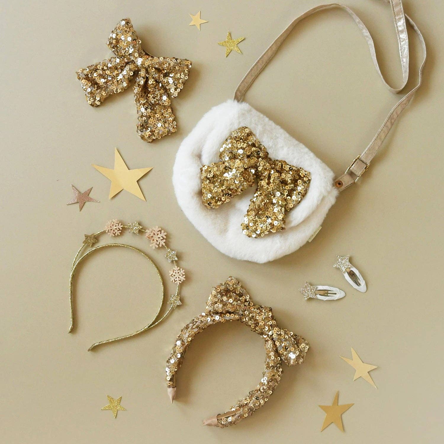 Rockahula - Bedazzle Sequin Bow Clip
