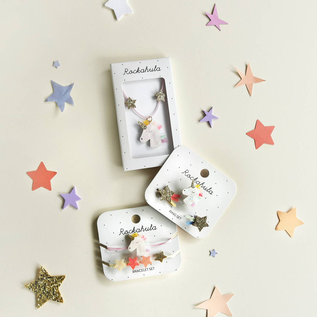 Rockahula - Rainbow Unicorn Ring Set