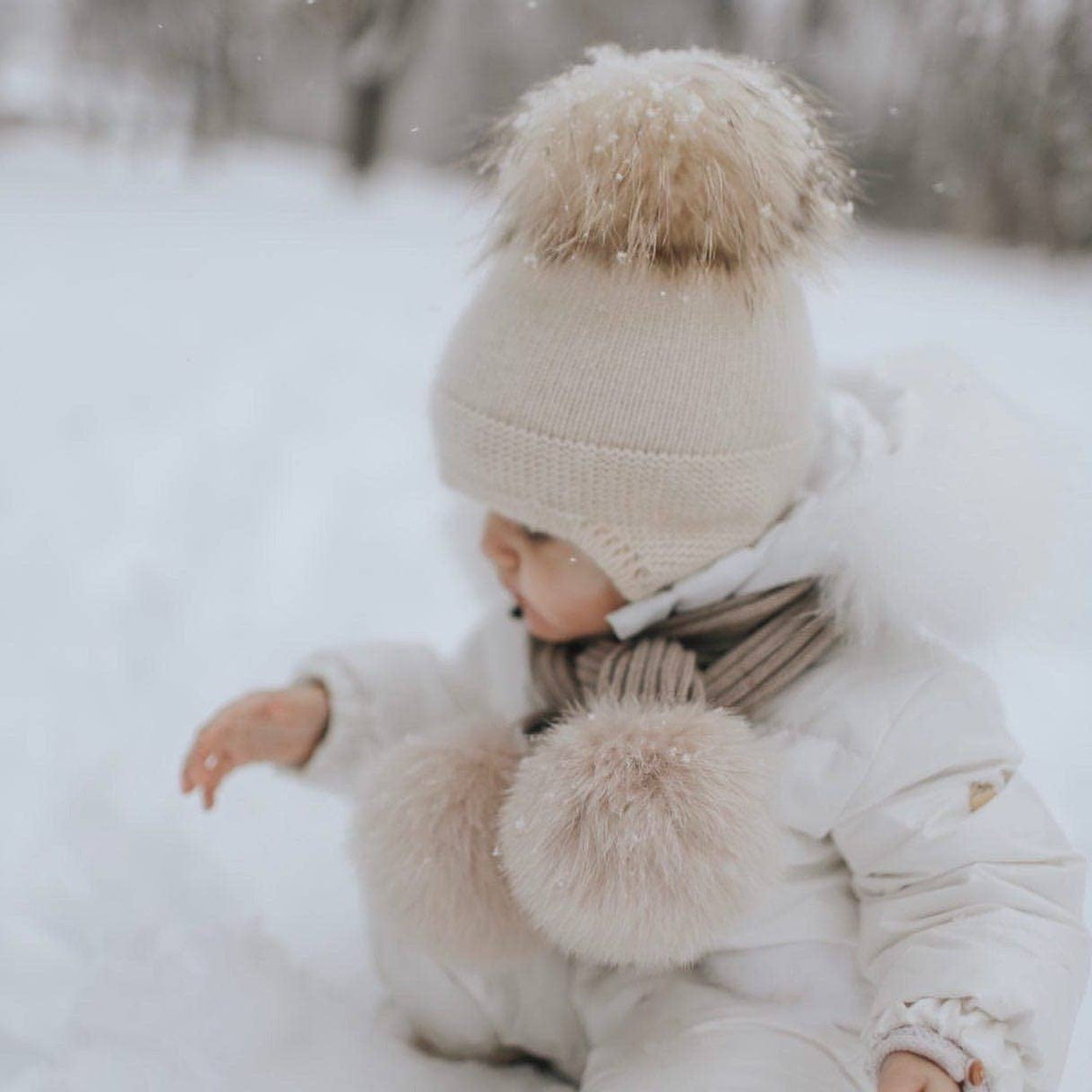 Petite Maison Kids - Cashmere Aviator Hat: Pink / Medium (12M-4 Years)