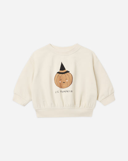 Quincy Mae Relaxed Fleece Sweatshirt - Lil Pumpkin - official product image 1