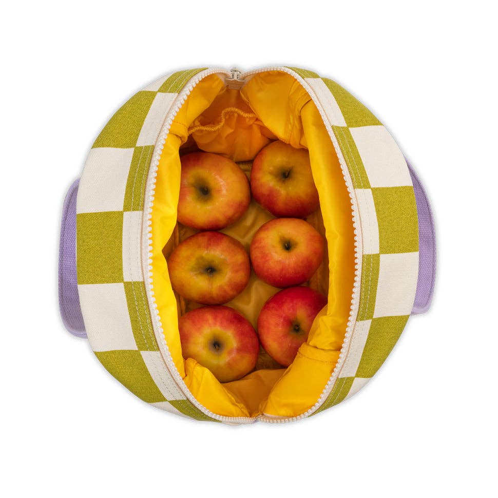 Fluf - Zipper Lunch - Checks Pear