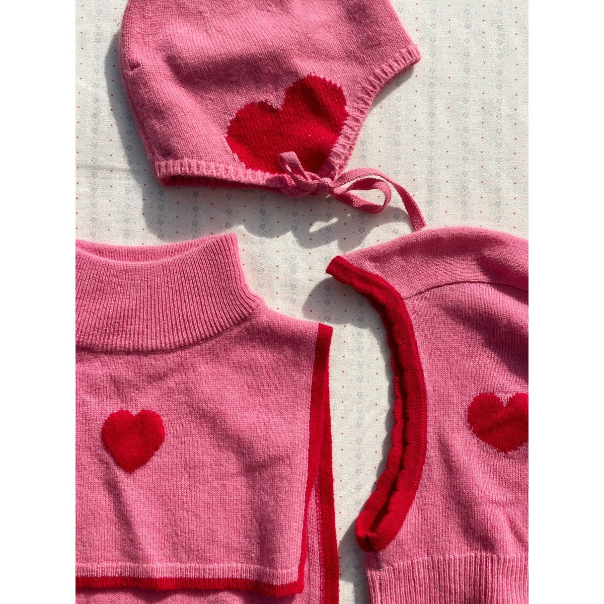 Konges Sløjd Pink Collette Wool Balaclava | Kids Winter Hat