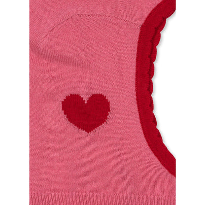 Konges Sløjd Pink Collette Wool Balaclava | Kids Winter Hat