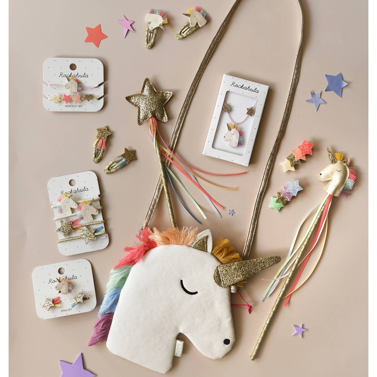 Rockahula - Rainbow Unicorn Ring Set