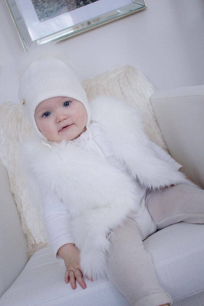 Petite Maison Kids - Cashmere Aviator Hat: Pink / Medium (12M-4 Years)