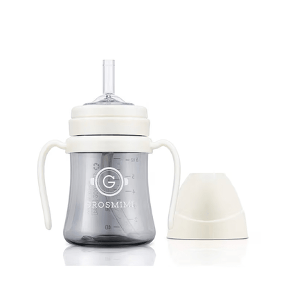 onzenna (Grosmimi and Cha&amp;Mom) - Grosmimi PPSU Straw Cup - 6oz (6 Months+): Peach