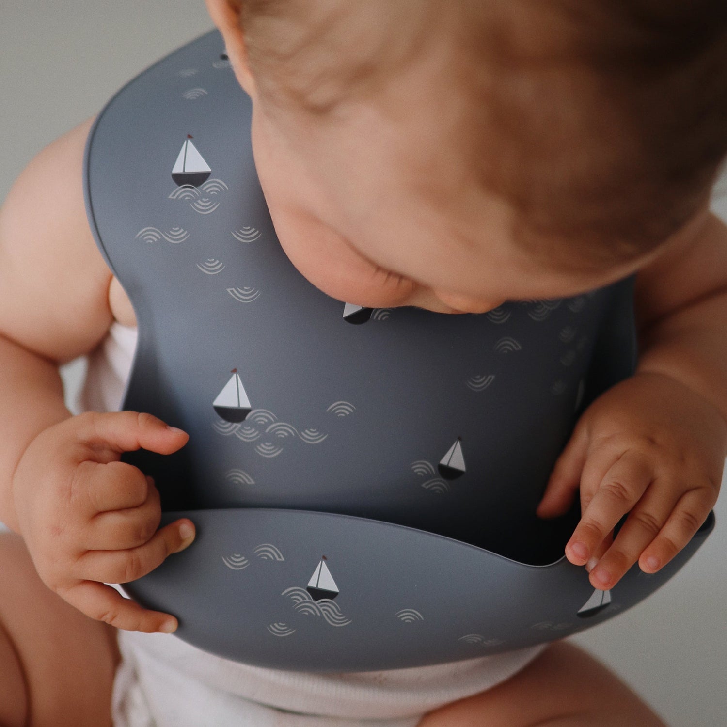 Silicone Baby Bib mushie