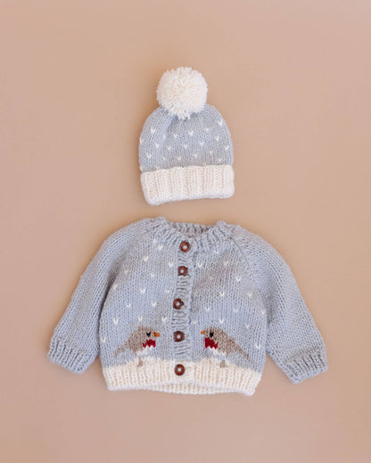 The Blueberry Hill Robin Cardigan - Bowie Grey
