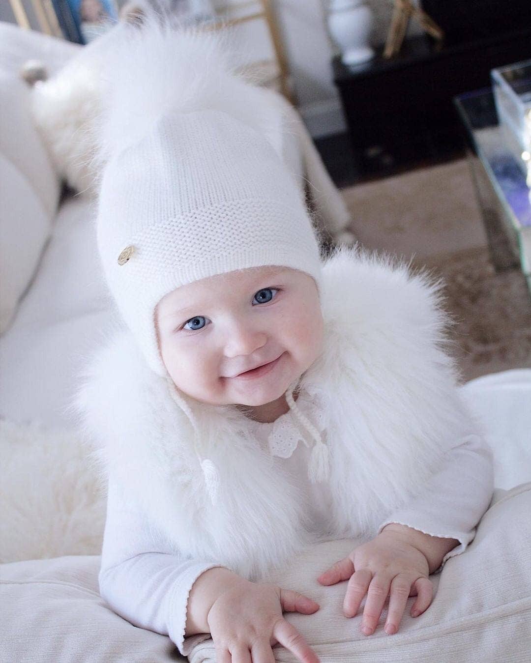 Petite Maison Kids - Cashmere Aviator Hat: Pink / Small (0-12M)