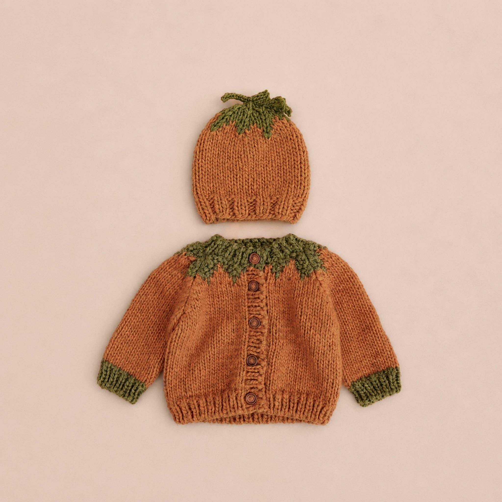 The Blueberry Hill - Pumpkin Hat Clay Halloween Thanksgiving Fall Autumn Baby Kid: Orange / 2-5y