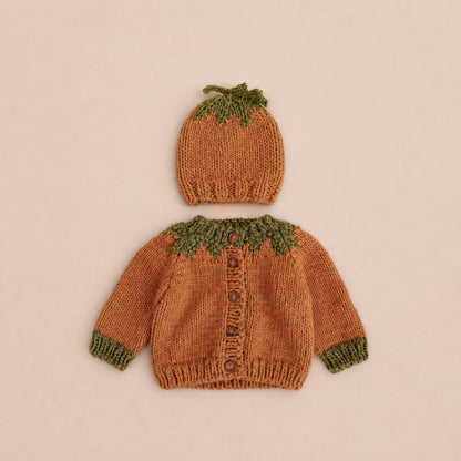 The Blueberry Hill - Pumpkin Hat Clay Halloween Thanksgiving Fall Autumn Baby Kid: Orange / 2-5y