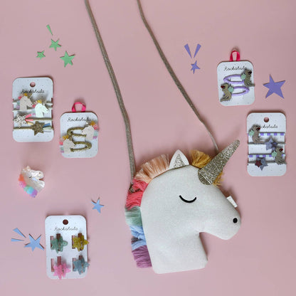 Rockahula Rainbow Unicorn Hair Clips – Girls Accessories