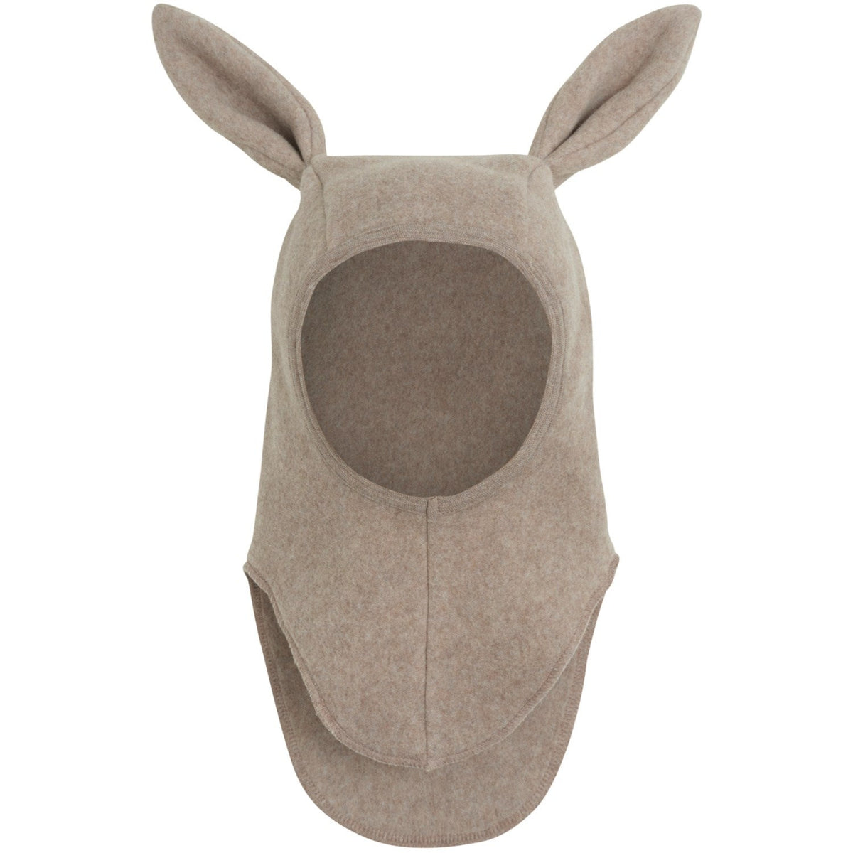 Huttelihut Bunny Ears Cotton Fleece Balaclava in Savannah Melange - product view
